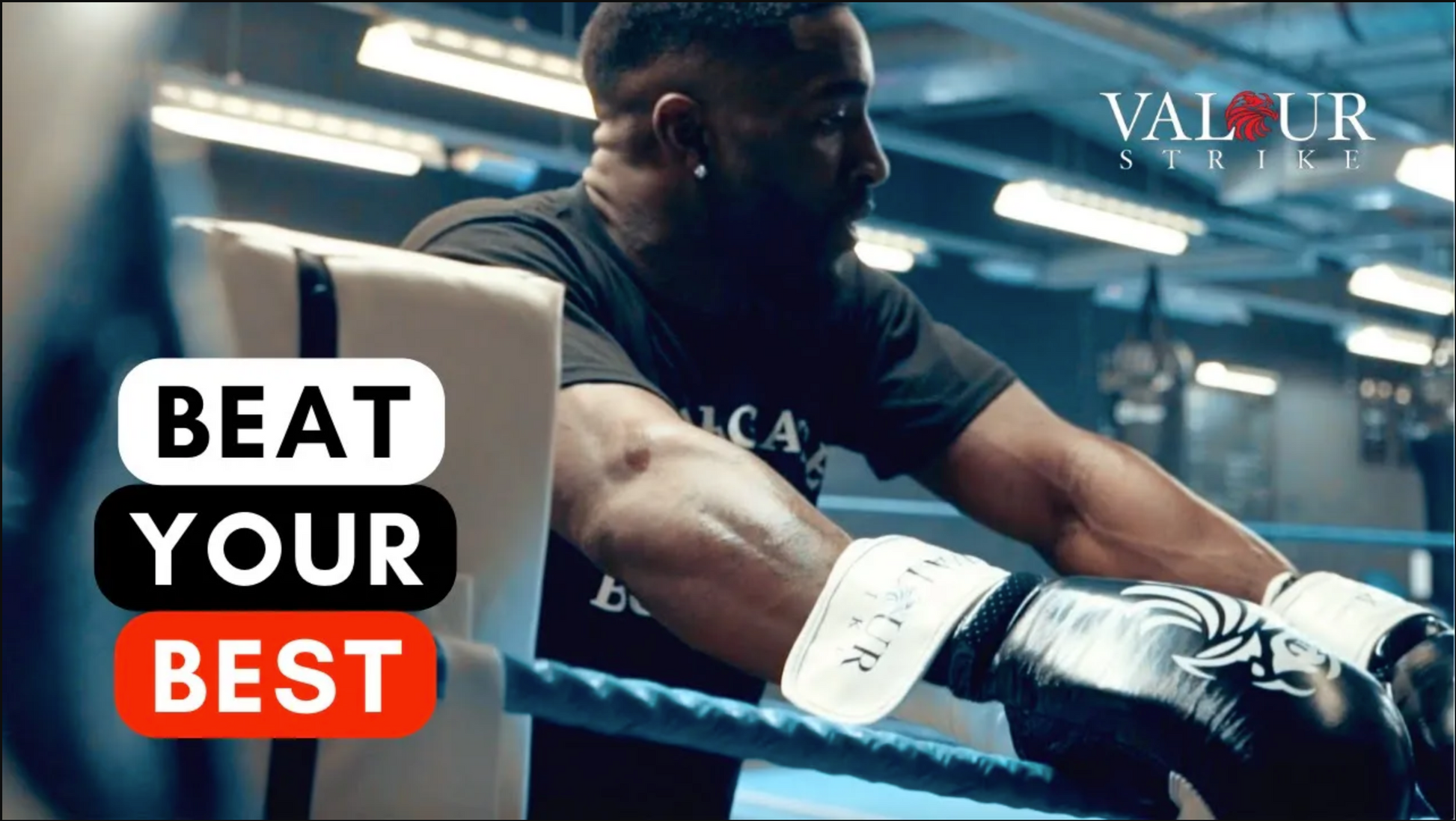 video of boxing in gym hitting bag workout valour strike boxing gloves