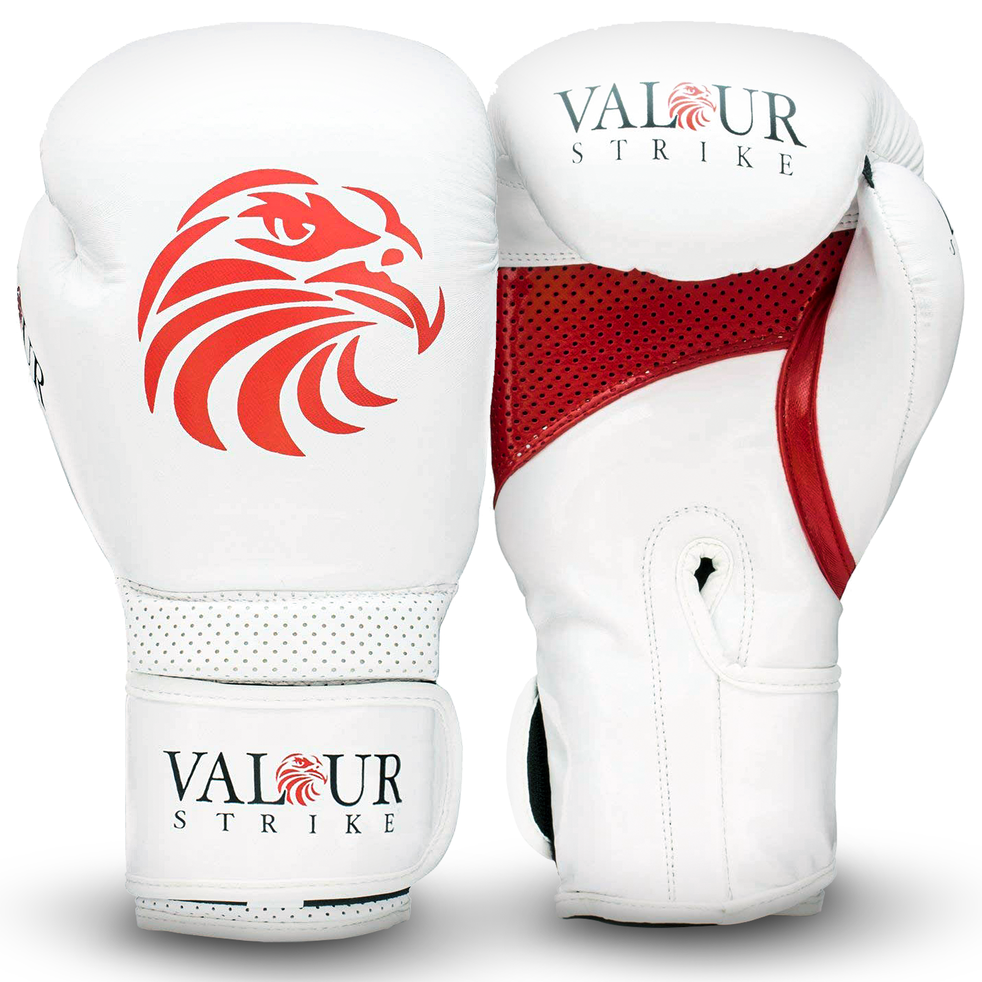 Valour Strike White Boxing Gloves  Free UK Delivery –